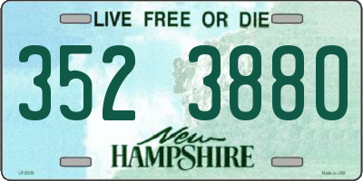 NH license plate 3523880