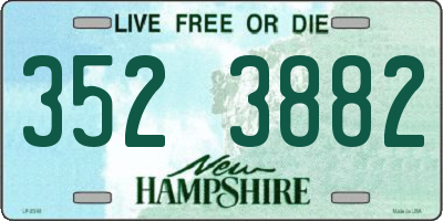 NH license plate 3523882