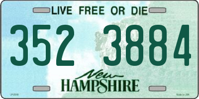 NH license plate 3523884