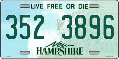 NH license plate 3523896