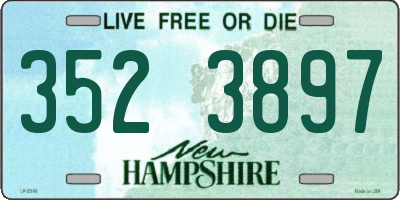 NH license plate 3523897