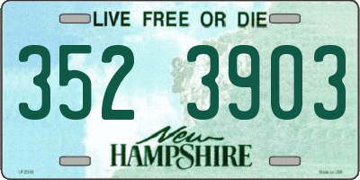 NH license plate 3523903