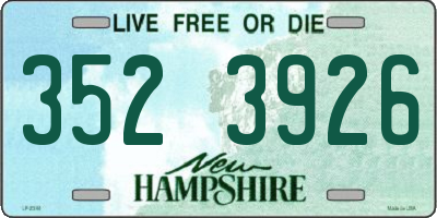 NH license plate 3523926