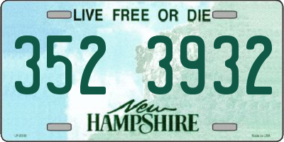 NH license plate 3523932