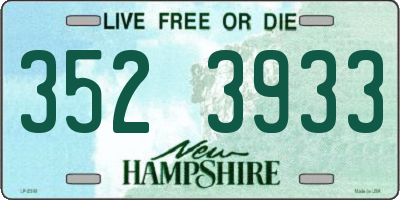 NH license plate 3523933