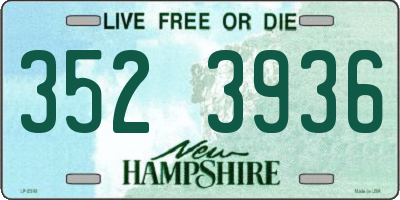 NH license plate 3523936