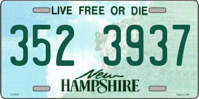 NH license plate 3523937
