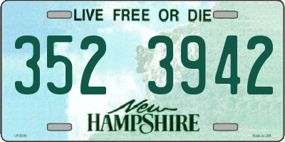 NH license plate 3523942