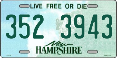 NH license plate 3523943