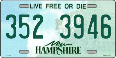 NH license plate 3523946
