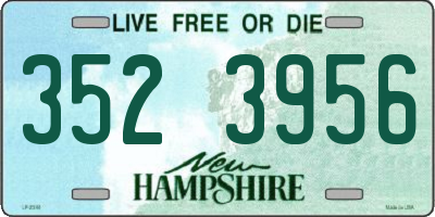 NH license plate 3523956