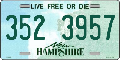 NH license plate 3523957