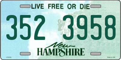 NH license plate 3523958