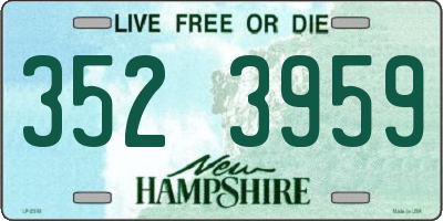NH license plate 3523959