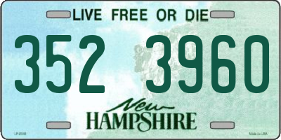 NH license plate 3523960