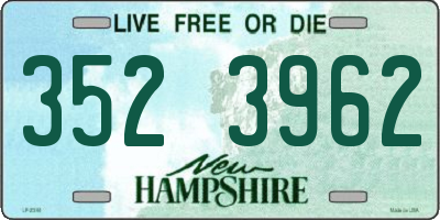 NH license plate 3523962