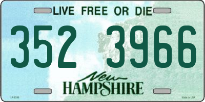 NH license plate 3523966