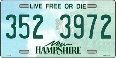 NH license plate 3523972