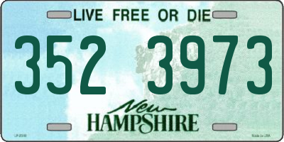 NH license plate 3523973