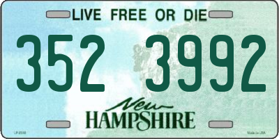 NH license plate 3523992