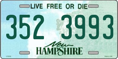 NH license plate 3523993