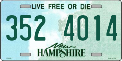 NH license plate 3524014