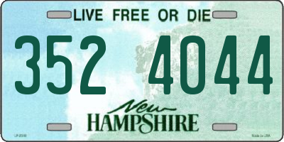 NH license plate 3524044