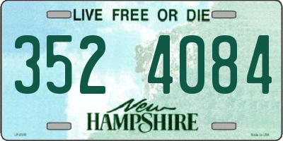 NH license plate 3524084