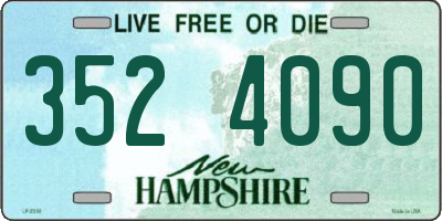 NH license plate 3524090