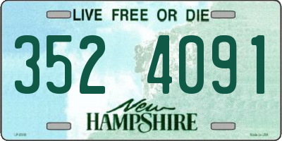 NH license plate 3524091