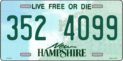 NH license plate 3524099