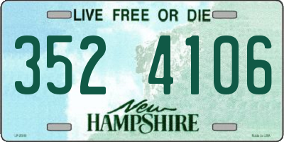 NH license plate 3524106