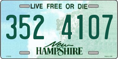 NH license plate 3524107