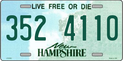 NH license plate 3524110