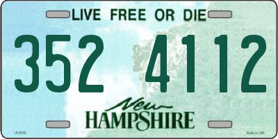NH license plate 3524112