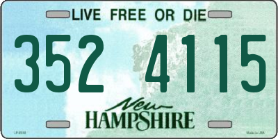 NH license plate 3524115