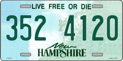 NH license plate 3524120
