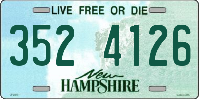 NH license plate 3524126