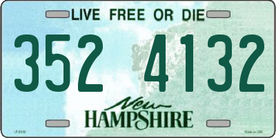 NH license plate 3524132