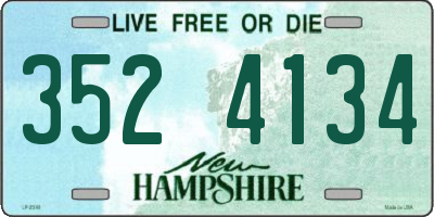 NH license plate 3524134