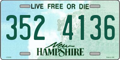 NH license plate 3524136