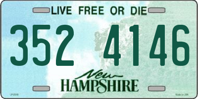 NH license plate 3524146