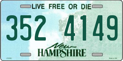 NH license plate 3524149