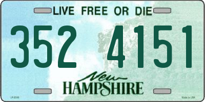 NH license plate 3524151