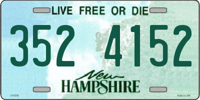 NH license plate 3524152