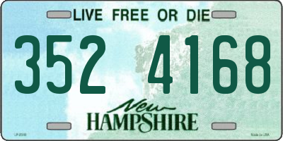 NH license plate 3524168