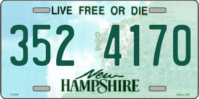 NH license plate 3524170