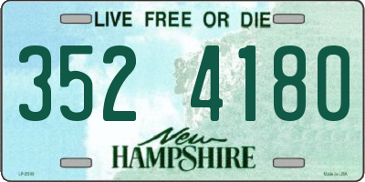 NH license plate 3524180