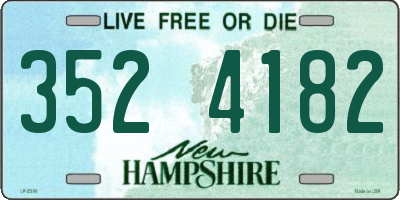 NH license plate 3524182