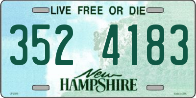 NH license plate 3524183